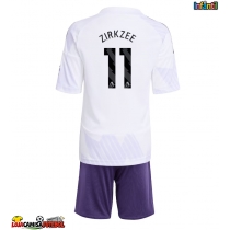 Camisa de Futebol Manchester United Joshua Zirkzee #11 Equipamento Secundário Infantil 2025-26 Manga Curta (+ Calças curtas)